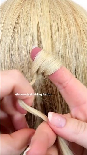 Easy Hair Flower Made With Only 1 Elastic!