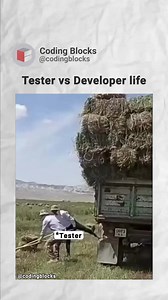 1.8K views | Tester vs Developer..!! Which one are you?? Let us know in the comments below!! Follow @codingblocks for more!! . . . #CodingBlocks #learntocode #explorepage #codingmeme #codinghumor #programminglife #programmingmemes #reelsinstagram #reelitfeelit #coderlife #instagram #coding #reelkarofeelkaro #instagood #trending #viral #explore #developer #project #query #bugs #fyp | Coding Blocks | Facebook