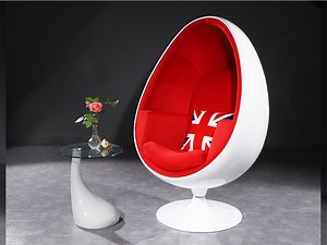 [Hot Item] Modern Design Fiberglass Oval Shape Egg Pod Chair for Living Room Furniture and Hotel