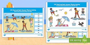CVC Read and Do: Summer Phonics Activity