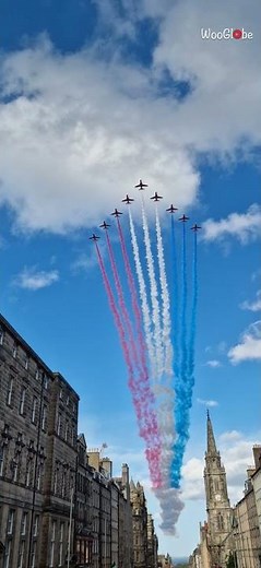 Edinburgh Military Tattoo opens with Red Arrows' majestic flypast over historic Royal Mile