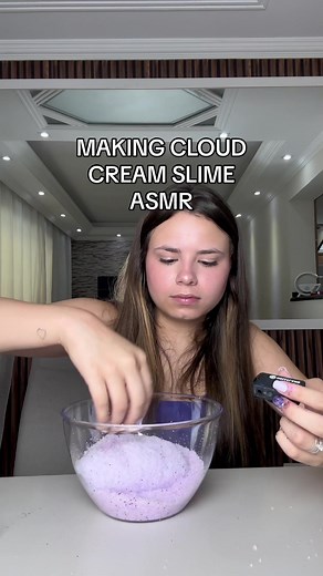 Creating Cloud Cream Slime ASMR