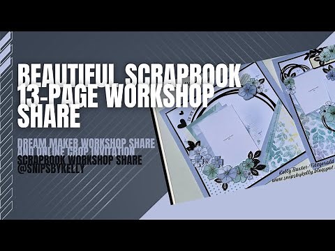 Scrapbooking Workshop Share: Create with Beautiful Floral Embellishments‪@snipsbykelly‬