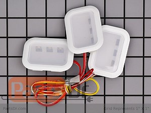 W11484840 - Whirlpool 3 LED Light Module & Harness