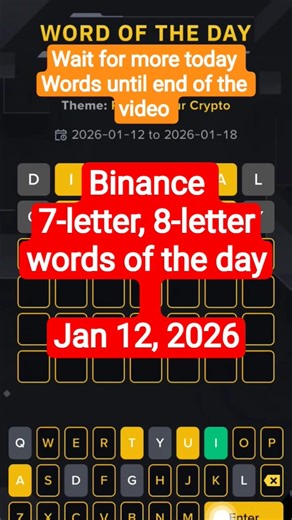 TODAY WORDS OF THE DAY BINANCE #shorts #shortvideos #shortsviral #foryou #binance #wordsoftheday