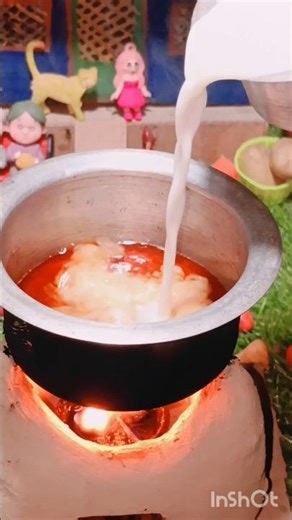 Milk sharbat😋 🥛#short#viral #milk #mini_kitchen #miniaturecooking #flavorfulminiatures #cooking