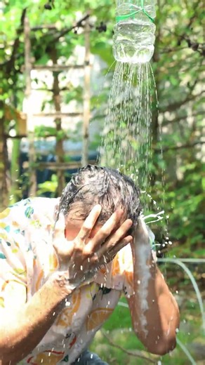 DIY Bottle Shower Head #OopsSurvival