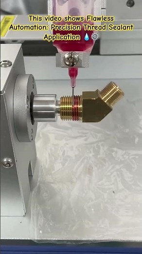 Thread Sealant Application #Automation #Manufacturing #Engineering #ThreadSealant #Industrial