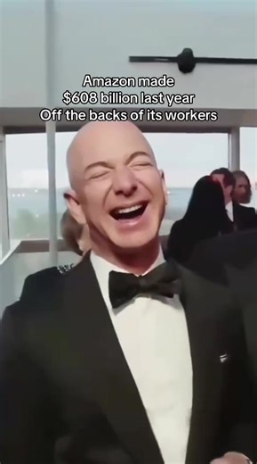 While Jeff Bezos increases his wealth and shareholders cash in, Amazon workers continue to face surveillance, intimidation, back-breaking paces, and forced overtime. This anti-worker business model does not belong in Europe. Not now. Not ever. We won’t bow to a tech monopoly built on workers exploitation. #bezos #amazon #oligarchy