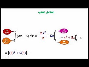 تعرف علي كيفية حساب التكامل المحدود