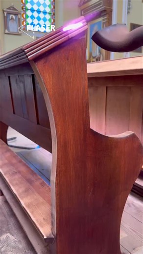 MANUFACTURER OF CLEANING LASERS on Instagram: "Wood responds to every form of treatment, and its structure retains traces of even the smallest intervention. Fiber direction, growth ring density, and moisture content all mean that wooden surfaces require a particularly careful approach. A properly selected cleaning method helps preserve the material’s natural character and its ability to respond evenly to changing conditions. Laser cleaning allows for gentle removal of dirt and coatings without d