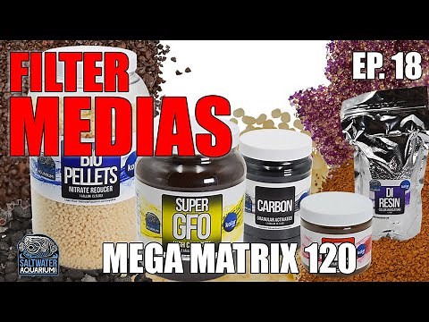 Filter Media & Reactors - GFO, CARBON, BIO PELLETS - Saltwater Aquarium - Mega Matrix 120