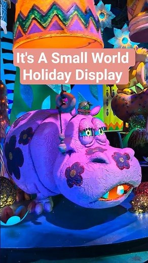 "it’s a small world" Holiday 🎄 Disneyland 70th Anniversary! #shorts