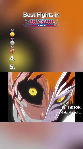 Top 5 fights in bleach #anime #fyp #bleach #bankai #tiktok | Ichigo Vs Yhwach