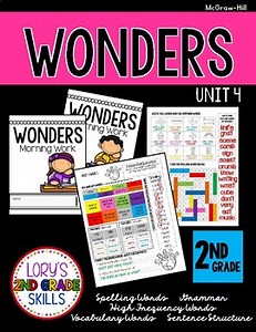 WONDERS Weekly Skills 2nd Grade Grade Unit 4