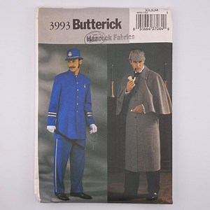 Sherlock Holmes & Policeman Costume Vintage Sewing Pattern Butterick 3993, Size XS–M, Victorian Detective and British Bobby Cosplay - Etsy