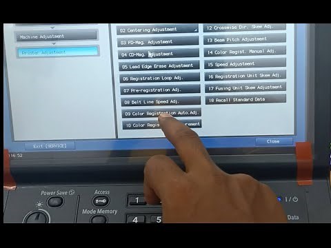 How to Perform Color Registration Auto Gamma Test Prints in Konica Minolta C 4070 4080 4065 3080