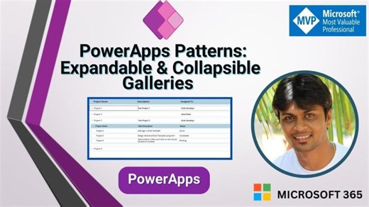 PowerApps Patterns: Expandable Collapsible Galleries for Better User Experience | Siddharth Vaghasia
