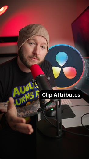 Cory Mayo on Instagram: "“Clip Attributes” will speed up your workflow inside DaVinci Resolve! #filmmaker #editor #cinematographer #davinciresolve . In today's DaVinci Resolve tip, I'm gonna show you how to speed up your workflow by editing multiple clips all at once, shot at different frame rates, and rotate those clips all using the clip attributes tab. Here we are inside DaVinci Resolve Studio, and inside our library, we have some footage shot at 60 frames a second, as well as 24 frames a sec