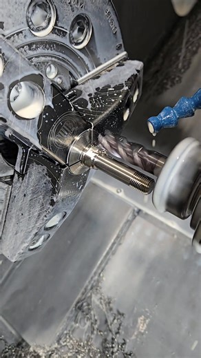 Up CLOSE and PERSONAL with a sprintcar one nut stud fastener in its final milling process... #87TITANIUM #MadeInUSA 🇺🇸➡️www.87speed.com⬅️🇺🇸 | 87speed