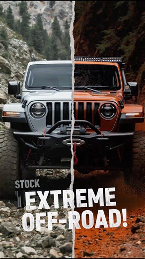 Stock Jeep Wrangler Rubicon Turns EXTREME OFF-ROAD! 😱🛞 #Shorts