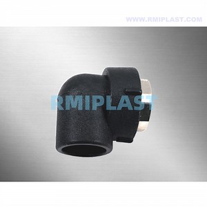 [Hot Item] PE Female Thread Elbow of Socket Fusion SDR11 SDR17 HDPE Pipe Fittings Socket Welding Reduced Bend by ISO DIN Pn10 for Water Supply