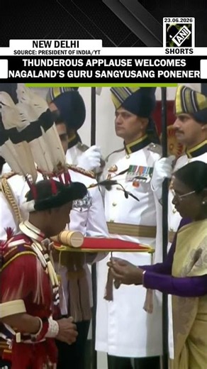 Nagaland’s Guru Sangyusang Ponener receives Padma Shri awards from President Droupadi Murmu