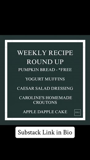 Recipes at Link in Bio - WHAT WOULD CAROLINE COOK on SUBSTACK #wwcc #mealprep #cooking | What Would Caroline Cook