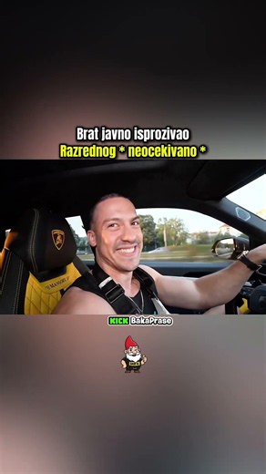BRAT ISPROZIVAO RAZREDNOG... #bakaprase #irl #matura #viral #balkan #fyp #shorts