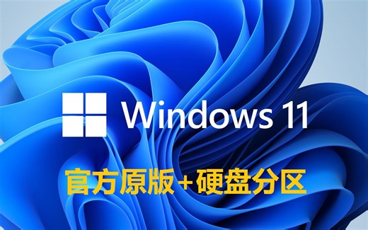 安装官方Windows11系统+电脑硬盘分区