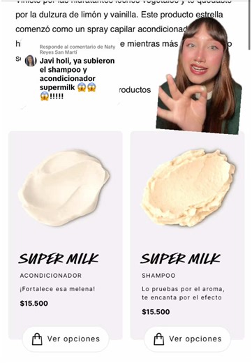Nueva Línea Capilar Súper Milk en LUSH Chile