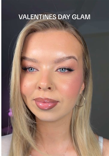 Soft Pink Glam Makeup for Valentine's Day