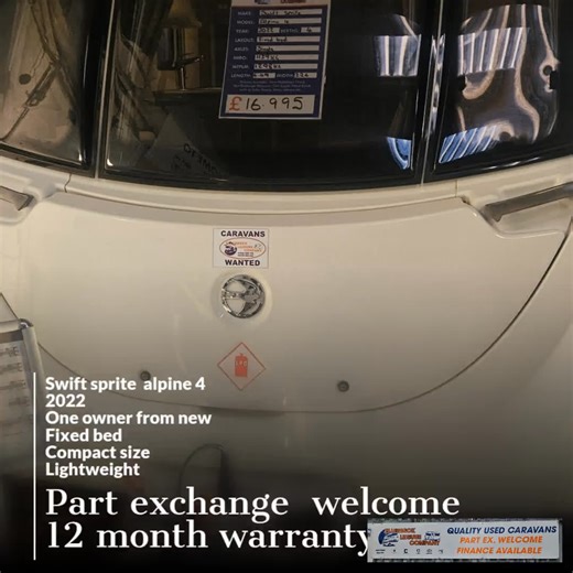 Swift sprite alpine4 2022 One owner from new 12 month warranty | Ellerbeck leisure
