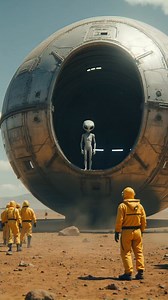 Leaked footage? Scientists in hazmat suits cautiously approach a massive UFO as a gray alien silently stands at the entrance. Without warning, the craft lifts off, hovering before shooting into the sky at impossible speed. What just happened? #UFO #UFOS #UAP #uaps #alien #Aliens #OVNI | Ufonomenon
