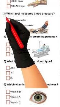 Nursing 👨‍🍼 quiz || Quiz Part 183