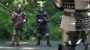 1.3K views · 22 reactions | Two teams of knights, the Gladiators NYC and the Northern Hoard, compete against each other in a medieval battle in Central Park: to win a round, each team has to put the other one to the ground, with the help of axes and weapons. | AFP News Agency | Facebook