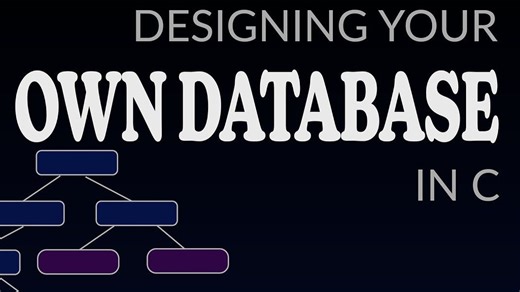 【中文字幕】用C语言设计自己的数据库
