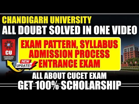 Chandigarh University Admission 2026-27|| How to crack entrance exam| syllabus scholarship all...
