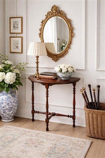 Antique Late 1800's Semicircular Wooden Spindle Leg Small Walnut Side Table - Etsy