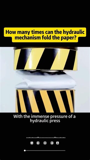 How many times can the hydraulic mechanism fold the paper? #knowledge