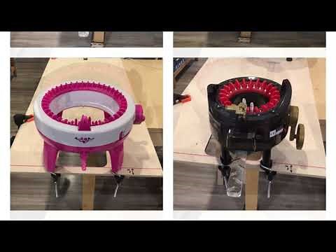 DIY ADDI KNITTING MACHINE TABLE with a hole HACK