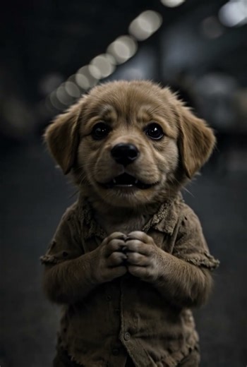 Tiny Baby Dog 🐕 Pushes Giant Log Track... What Happens Next?