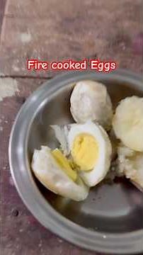 Spicy Egg Roast on Wood Fire 🔥 Traditional Village Cooking Recipe #VillageCooking #EggRecipe #asmr