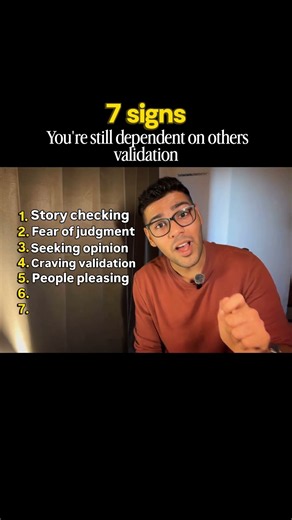 7 signs you’re still dependent on others’ validation. #awareness