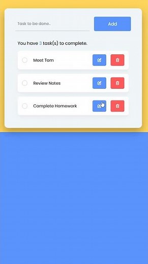 I Built a Simple To-Do App #javascriptproject