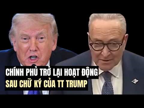 Tổng thống Trump ký dự luật ngân sách, chấm dứt tình trạng chính phủ đóng cửa một phần