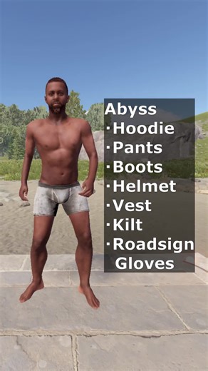 Watch the transformation. From naked to nightmare. 💀 #RustGame #AbyssLoadout #GearUp #BeforeAndAfter #Rust #Rustskins #fyp