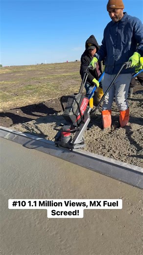 Countdown of our top 10most watched Reels of 2025 on FB coming in at #10 is our Milwaukee Tool MX Fuel Vibratory Screed an amazing tool and it always seem to get a lot of engagement! #concrete #construction #iowa #reels #contractor #countdown | Real Concrete Solutions