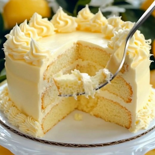 2K views | Heavenly Lemonade Cream Cheese Layer Cake Ingredients: -...