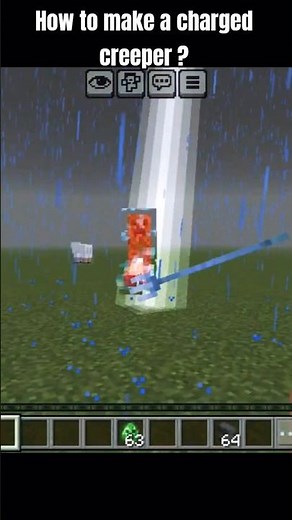 How to make a charged creeper? #minecraft #shorts #gaming